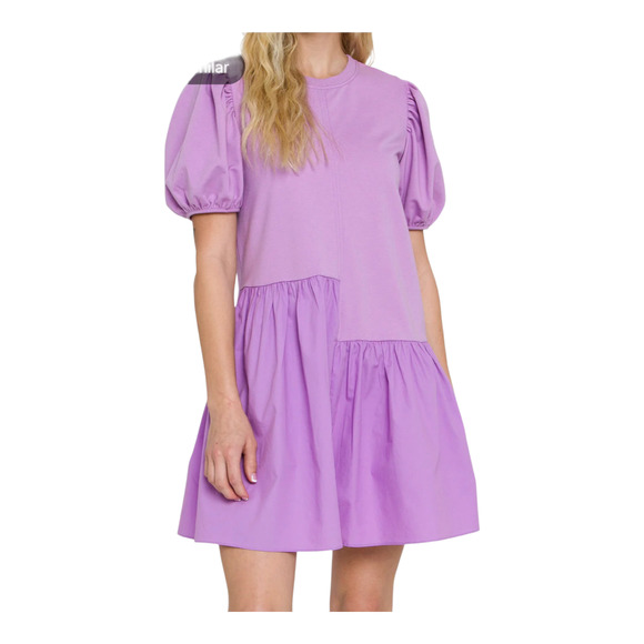 English Factory Dresses & Skirts - English Factory Knit Woven Mixed Liliac Dress Size Medium